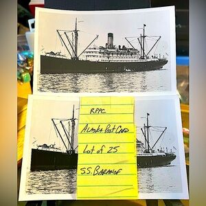 RPPC Alaska Steamship Baranof Post Card Lot